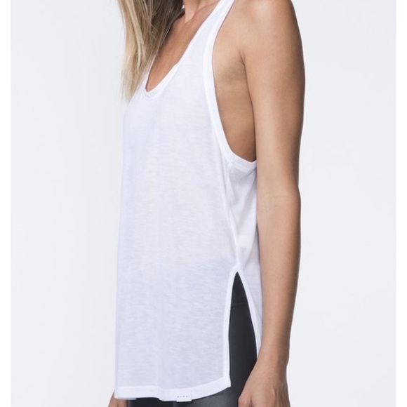 KORAL ACTIVEWEAR RUNOUT TANK - WHITE - Picture 2 of 3